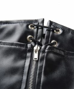 Laidtex Corseted PVC Skater Skirt Latex Clothing