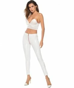 Laidtex Latex Clothing Rousing Red Vinyl Leggings