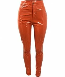 Laidtex Colorful Women's Vinyl Pants Latex Clothing