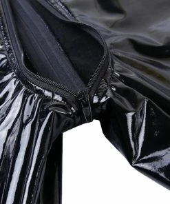 Laidtex High Waisted Zipped Vinyl Pants Latex Clothing