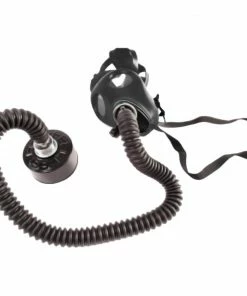 Laidtex Bondage Gas Mask With Hose