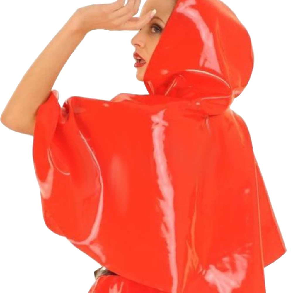 Latexfun Racy Red Latex Cape 5 Latexfun Racy Red Latex Cape