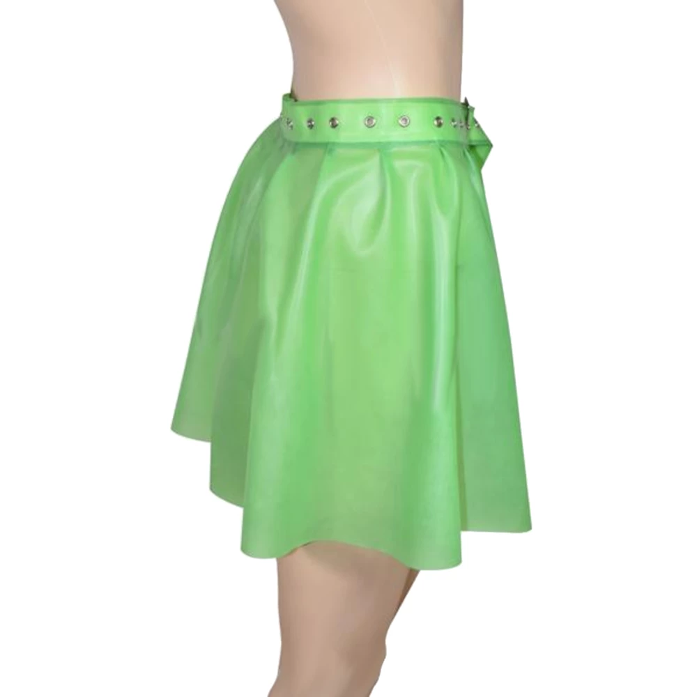 Latexfun Latex Clothing Open Latex Skater Skirt 8 Latexfun Latex Clothing Open Latex Skater Skirt