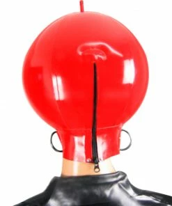 Laidtex Latex Clothing Ringed Latex Ballhood