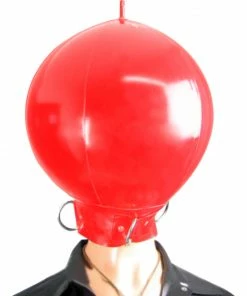 Laidtex Latex Clothing Ringed Latex Ballhood