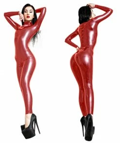 Laidtex Latex Clothing Zippered Latex Sex Suit